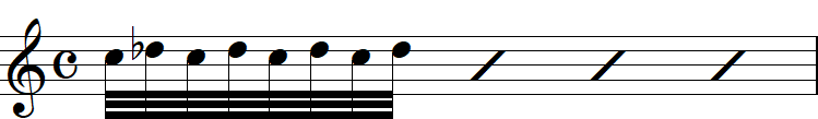 トリルの弾き方3の小節